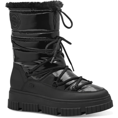 Afbeelding van s.Oliver Dames WL Lace Boot 5 26401 43 sneeuwlaarzen, zwart, 42 EU, EU