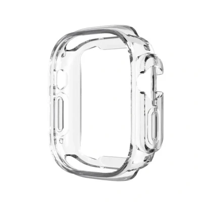 Afbeelding van Apple Watch Ultra siliconen case (open front) Transparant Geschikt voor 49mm (Ultra)