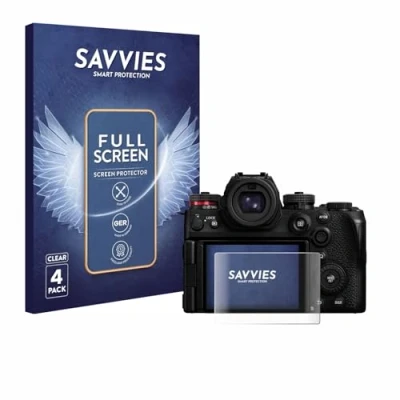 Afbeelding van Savvies Screenprotector voor Panasonic Lumix S1R II Folie Beschermfolie transparant volledig dekking (4 Stuks)