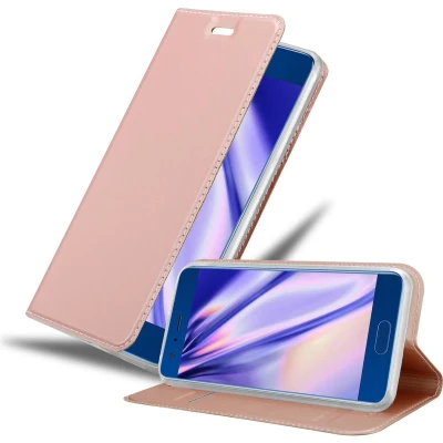 Afbeelding van Cadorabo Hoesje geschikt voor Honor 9 in CLASSY ROSE GOUD Beschermhoes met magnetische sluiting, standfunctie en kaartvakje Book Case Cover Etui