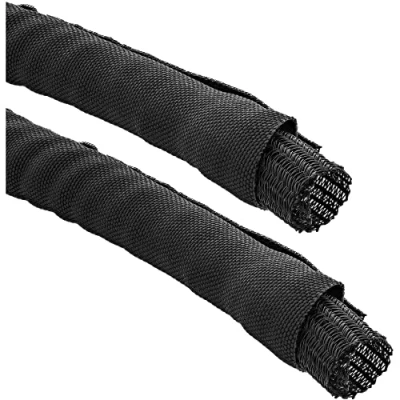 Afbeelding van Polyester kabelsleeve zelfsluitend met mantel 10mm / zwart 1 meter