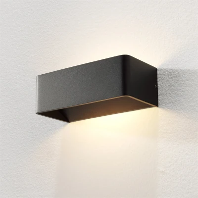 Afbeelding van Artdelight wandlamp Mainz 2 lichts 10 x7 cm zwart