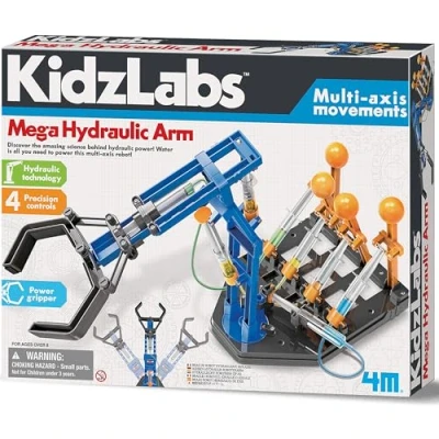 Afbeelding van 4M Kidzlabs: mega hydraulische arm 48x28cm (geassembleerd)