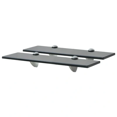 Afbeelding van Schappen zwevend 2 st 40x20 cm 8 mm glas
