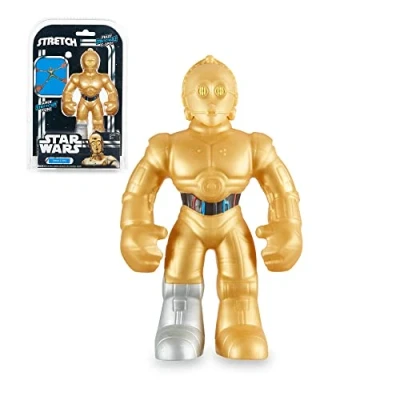 Afbeelding van STRETCH ARMSTRONG, Figuur 18 cm, rekbaar karakter, C 3PO, speelgoed voor kinderen vanaf 5 jaar, GIOCHI PREZIOSI, TR404