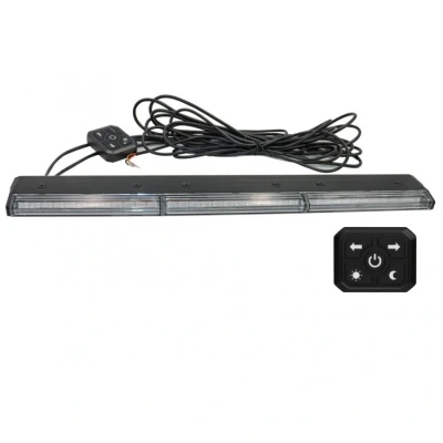Afbeelding van 47cm LED bar flitser ultra dun ORANJE R65 R10 Met controller