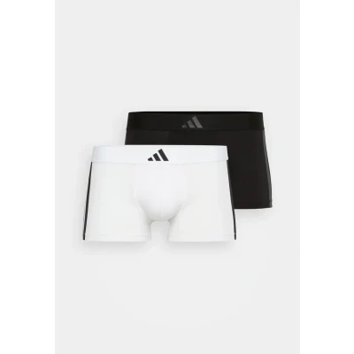 Afbeelding van Onderbroek Adidas Men Active Flex Cotton 3 Stripes Trunk Black / White (2 Pack) L