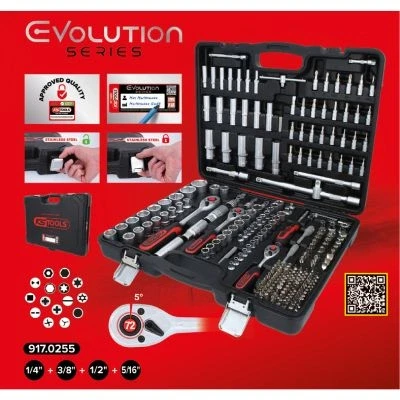 Afbeelding van KS Tools 917.0255 Dopsleutelset 1/4, 3/8, 1/2