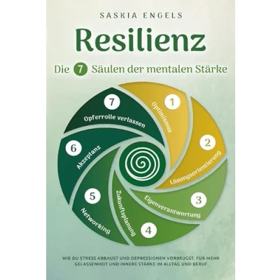 Afbeelding van Resilienz Die 7 Säulen der mentalen Stärke: Wie du Stress abbaust und Depressionen vorbeugst. Für mehr Gelassenheit innere Stärke im Alltag Beruf
