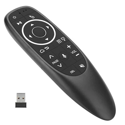Afbeelding van Verlichte Voice Air Remote muis, 2,4 G Draadloze Smart muis met Ingebouwde 6 assige Gyroscoopsensor, IR Learning afstandsbediening Fly Mouse voor Pc laptop, TV, Android TV Box