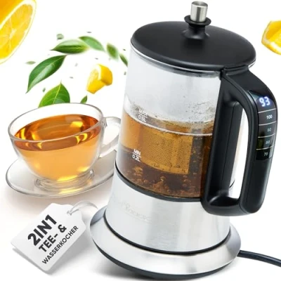Afbeelding van Waterkoker Profi Cook PC TK 1165 Touch Controls 1100 Watt 0,5 Liter inhoud Zilverkleur