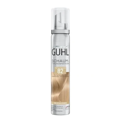 Afbeelding van Guhl Verstevigde schuimtint kleur 82 lichtgoudblond Voor lichtblond en middelblond grijs haar Zachte grip, volume kleurglans Houdt 1 tot 3 wasbeurten