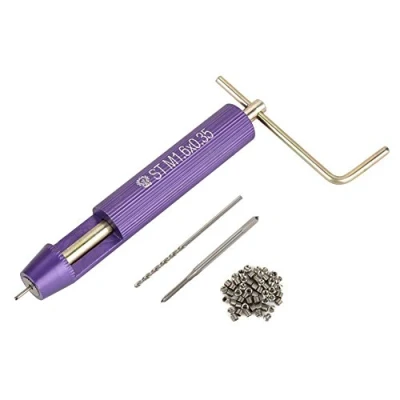 Afbeelding van Kit de Réparation des Filetage, 50Pcs Fil Enroulé Hélicoïdal Inserts Filetés en Acier Inoxydable Set M1.6 x 2D Outil d&#039;Installation Jeu Foret