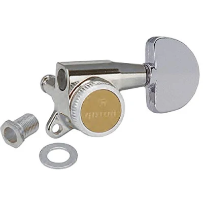 Afbeelding van Gotoh® »SG381 MG T GUITAR MACHINE HEADS« 1 Set Locking Stemmechanieken voor elektrische gitaar 3L/3R 1:16 Ratio Kleur: Chroom