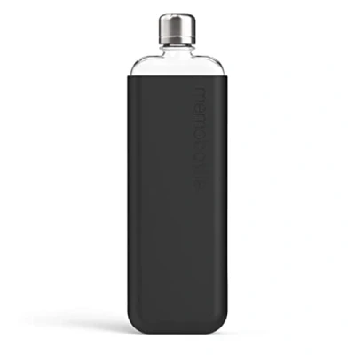 Afbeelding van Memobottle Slim Silicon Sleeve black ink