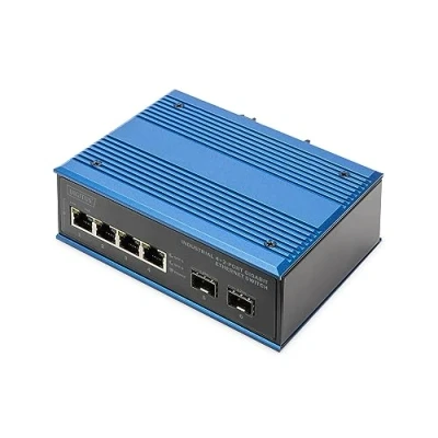Afbeelding van Digitus DN 651148 netwerk switch Unmanaged Gigabit Ethernet (10/100/1000) Zwart, Blauw