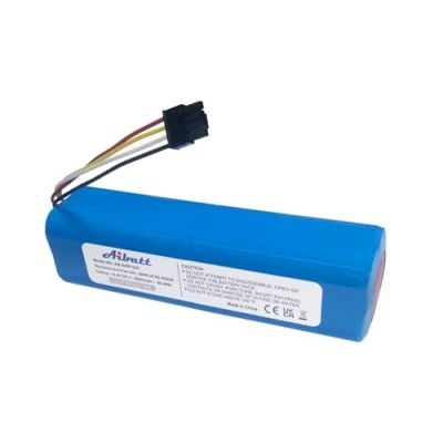 Afbeelding van Aibatt 14,4 V 6000 mAh Li ion accu, reserveaccu voor Xiaomi Mi Robot, Mijia 1e en 2e generatie Roborock, Roborock S50, S5, S6, S7, S51, Millet Sweeper stofzuiger.
