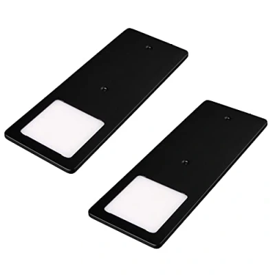 Afbeelding van kalb LED onderkastverlichting zwart 5W zeer vlakke keukenlamp inbouwspot (Set van 2 neutraal wit)