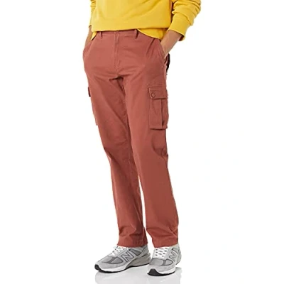 Afbeelding van Amazon Essentials Men&#039;s Stretch cargobroek met rechte pasvorm (verkrijgbaar in grote en lange maten), Klei, 40W / 32L