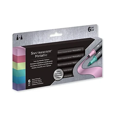 Afbeelding van Spectrum Noir Metallic Markers 6 Pen Sets Rare Minerals (Zeldzame Mineralen)