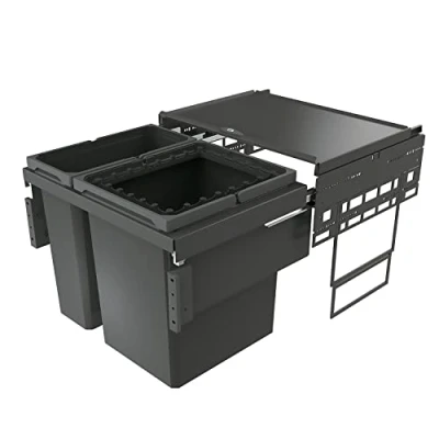 Afbeelding van Afvalsorter COX Base 460 R/600 2 in antraciet/kastbreedte 60 cm/afvalemmer/afvalemmer/vuilnisemmer