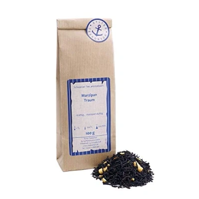 Afbeelding van zwarte thee, losse marsepein, droom amandelen, 250 g
