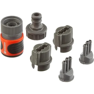 Afbeelding van GARDENA aansluitset voor sproeierslang: Aansluitarmaturen begin en uiteinde van sproeierslang, accessoires artikelen (995, 996, 997, 1998, 1999), Original System onderdelen, 5316 20, Meerkleurig