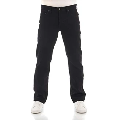 Afbeelding van MUSTANG Jeans Big Sur Stretch Regular Fit jeansbroek voor heren, denim, blauw, zwart, 30, 31, 32, 33, 34, 36, 38, 40, Denim Black (4000 940), 34W / 30L