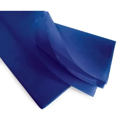 Afbeelding van GOOD STUFF Verpakking met 10 vellen blauw zijdepapier, afmetingen 66 x 50,8 cm, ideaal voor geschenkverpakkingen, om te knutselen en (blauw)