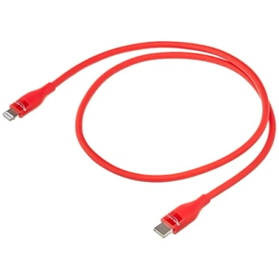 Afbeelding van Delock Data and charging cable USB Type C™ to Lightning™ for iPhone™, iPad™ iPod™ red 0.5 m MFi