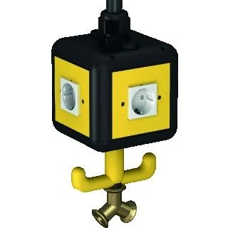 Afbeelding van Obo voedingseenheid vh 4 4x contactdoos met randaarde persluchtaansluiting 6109812