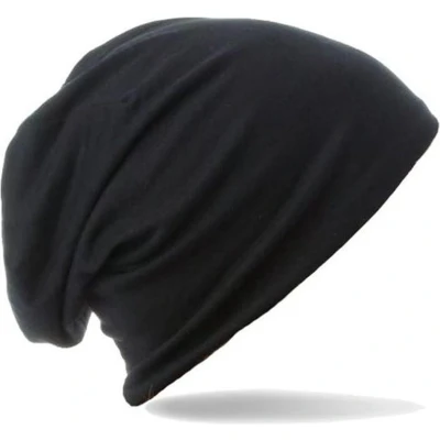 Afbeelding van Chemomuts beanie bij haaruitval kleur zwart maat one size