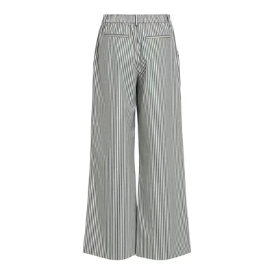 Afbeelding van Object Broek Objlisa Wide Pant Aop Noos 23040544 Cloud Dancer/sky Captal Dames Maat W34