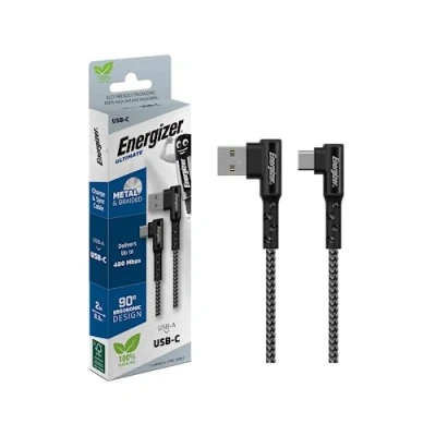 Afbeelding van Energizer C710CKBK 90 USB naar C Kabel 2m (Zwart)
