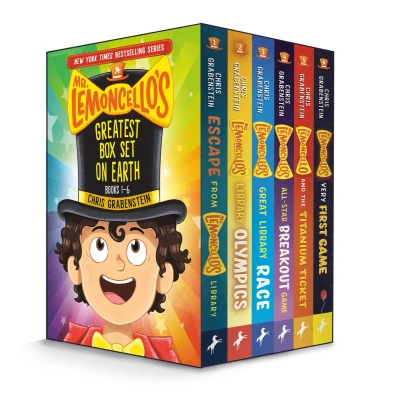 Afbeelding van Mr. Lemoncello&#039;s Greatest Box Set on Earth: Books 1 6: Escape From Library / Olympics ... Game Lemoncello and the Titanium Ticket