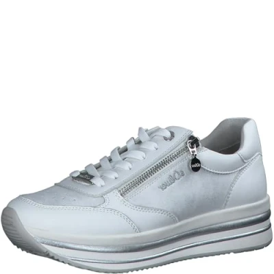 Afbeelding van s.Oliver Dames 5 23649 42 sneakers, White Comb, 38 EU, Kam, EU