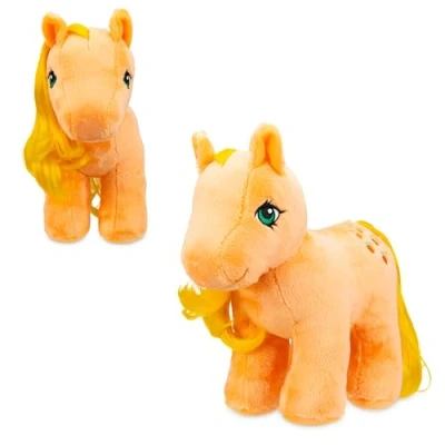 Afbeelding van My Little Pony Applejack Knuffel klassiek retro speelgoed, verzamelbaar vintage speelgoedpaard voor kinderen, ideaal eenhoorncadeau jongens en meisjes vanaf 3 jaar, perfect MLP fans