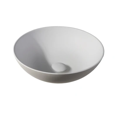Afbeelding van Solid surface waskom Sanne beige/Wit