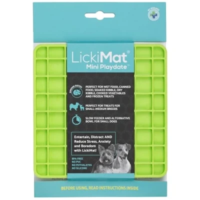 Afbeelding van LickiMat Mini Classics Interactieve voedermat voor honden, slow feeder met modern design, verrijking familiebinding en angstverlichting