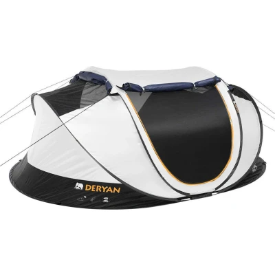 Afbeelding van Deryan Luxe Cocoon Pop Up Tent Anti UV 50+ 2 Seconds Persoons Cream