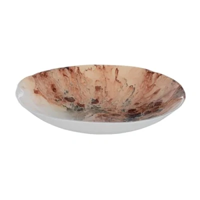 Afbeelding van Middenstuk Zalm Kristal 29 x 5 cm
