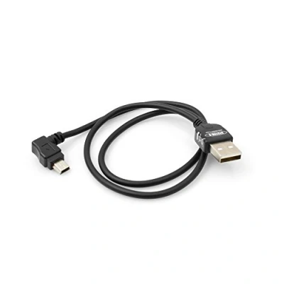 Afbeelding van System S Mini USB kabel, 50 cm, links, hoekstekker, 90 graden
