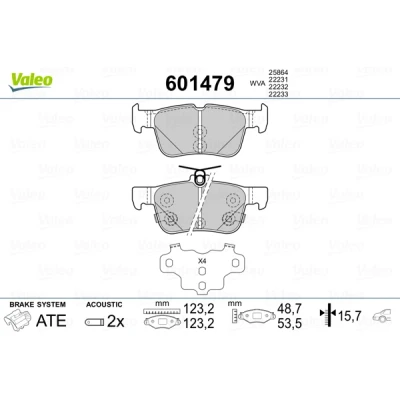 Afbeelding van Valeo Remblokset 601479