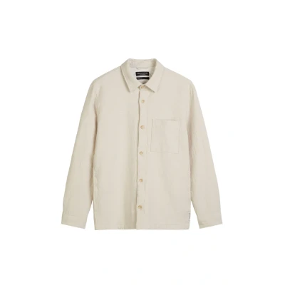 Afbeelding van Marc O&#039;Polo WITH ONE Chest AND SIDE SEAM Pockets Straight Lichte jas, Heren, Maat: Small, Multi gray silk