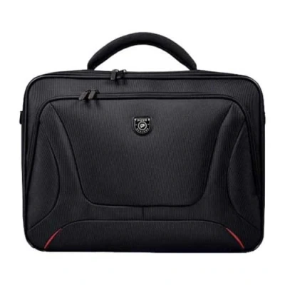 Afbeelding van Port Designs Courchevel Clamshell laptop/notebook/Chromebook professionele zakelijke aktetas mouw tas voor 17.3&quot; Windows/Macbook Student/Werk Laptops Zwart