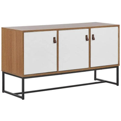 Afbeelding van Beliani Sideboard NUEVA Lichte houtkleur mdf