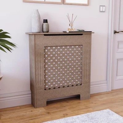 Afbeelding van Vida Designs Oxford Radiatorhoes Modern design Klein Onafgewerkt