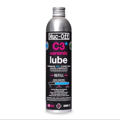 Afbeelding van Muc Off C3 Wet Chain Lube, 300ml Ceramic Bike Oil, Wax for Weather Conditions Lubricant and Bicycle Oil
