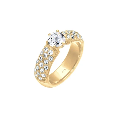 Afbeelding van ELLI PREMIUM Ring goud / transparant