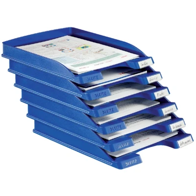 Afbeelding van Brievenbak Leitz Plus Slim A4 blauw